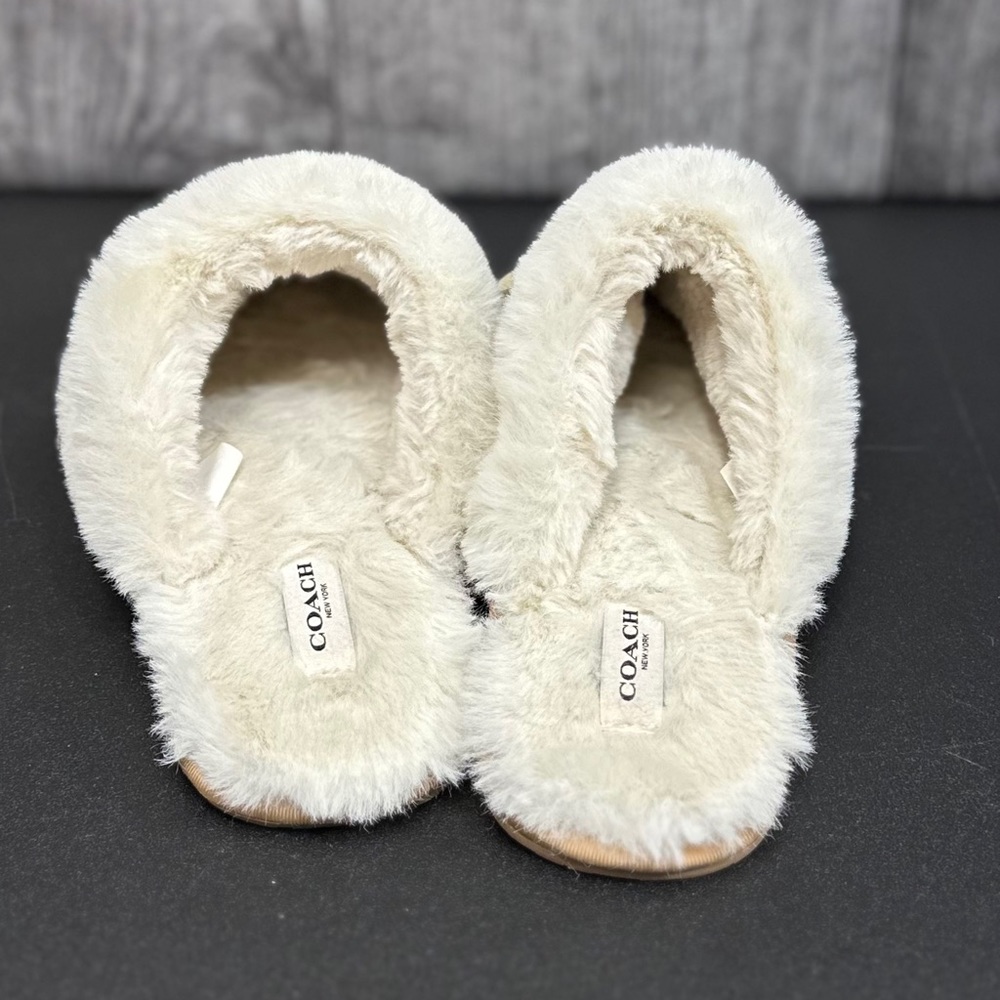 Coach Ziva Faux Fur Slippers [MR4011] - Picture 5 of 9